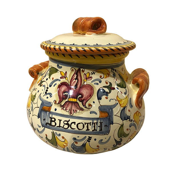 Biscottiera  La Ceramica di Elena Ricciardi - San Gimignano